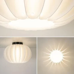 Straluma Plafondlamp Arena 30cm zwart/kap wit></noscript> Plafondlampen|Design Verlichting