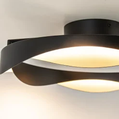 Straluma Plafondlamp Ascoli ring zwart/matgoud></noscript> Plafondlampen|Woonkamerlampen