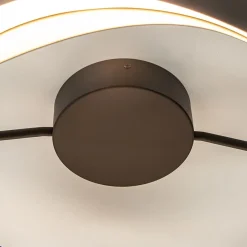 Straluma Plafondlamp Ascoli ring zwart/matgoud></noscript> Plafondlampen|Woonkamerlampen