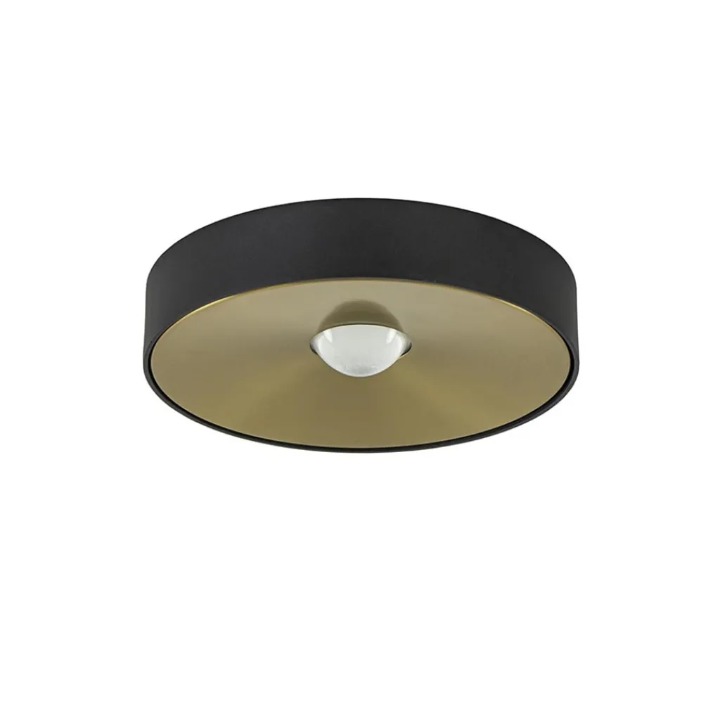 Straluma Plafondlamp Bright 20 zwart/matgoud> Plafondlampen|Opbouwspots