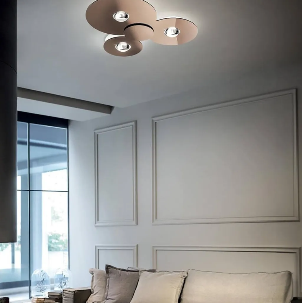 Straluma Plafondlamp Bugia Triple glossy bronze> Plafondlampen|Plafonnières