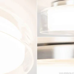 Straluma Plafondlamp chroom/clear IP44 3-step dim><noscript><img width=