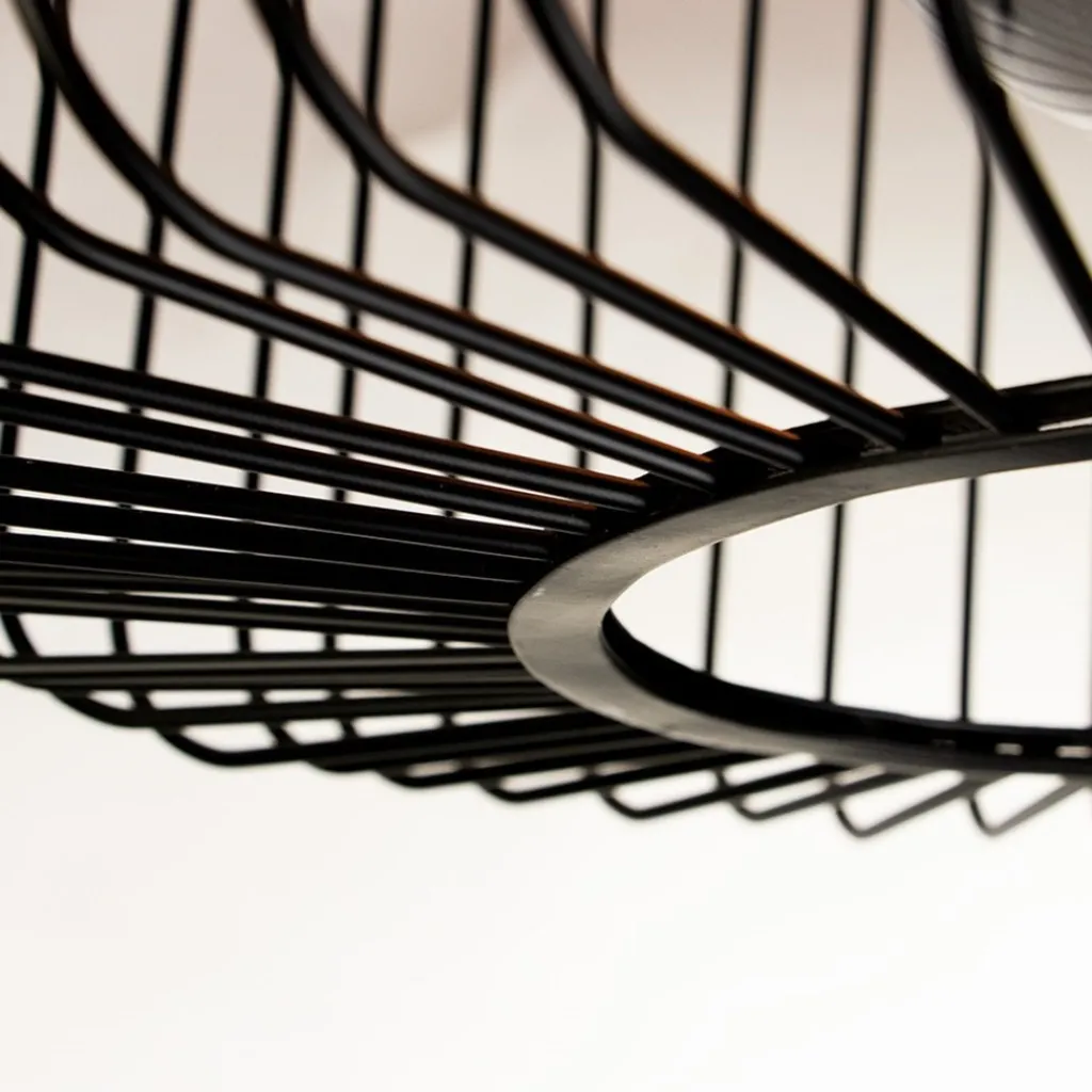 Straluma Plafondlamp draad cilinder zwart 28cm> Plafondlampen|Draadlampen