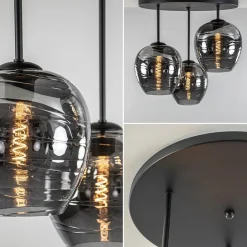 Straluma Plafondlamp Fantasy Apple 3L zwart/smoke></noscript> Keukenverlichting|Halverlichting