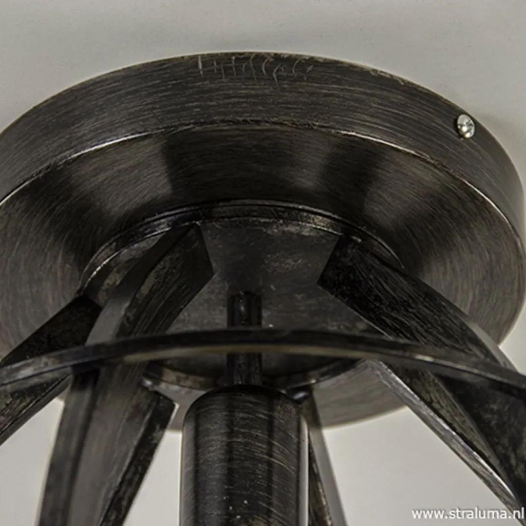 Straluma Plafondlamp frame zwart industrieel> Plafonnières|Tienerkamerlampen