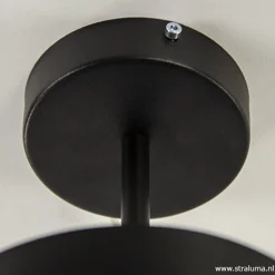 Straluma Plafondlamp Frez zwart metaal></noscript> Woonkamerlampen|Slaapkamerlampen