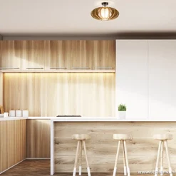 Straluma Plafondlamp hout lamellen klein><noscript><img width=