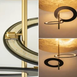 Straluma Plafondlamp Hula Hoop gold leaf/black><noscript><img width=