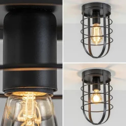 Straluma Plafondlamp kooi zwart><noscript><img width=