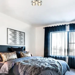 Straluma Plafondlamp 3-L chroom/smoke 3-step dim.></noscript> Plafondlampen|Halverlichting