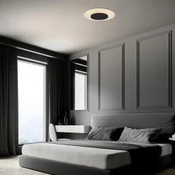 Straluma Plafondlamp Lido zwart 36cm indirect></noscript> Plafondlampen|Plafonnières