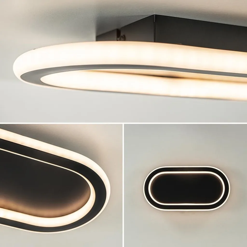 Straluma Plafondlamp Lois 30 zwart 3-switch dim.> Plafondlampen|Wandlampen