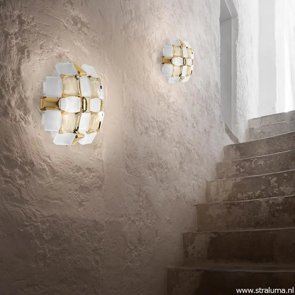 Straluma Plafondlamp Mida gold 32cm> Wandlampen|Slaapkamerlampen