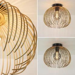 Straluma Plafondlamp Nest matgoud/zwart></noscript> Plafondlampen|Decoratieve Verlichting