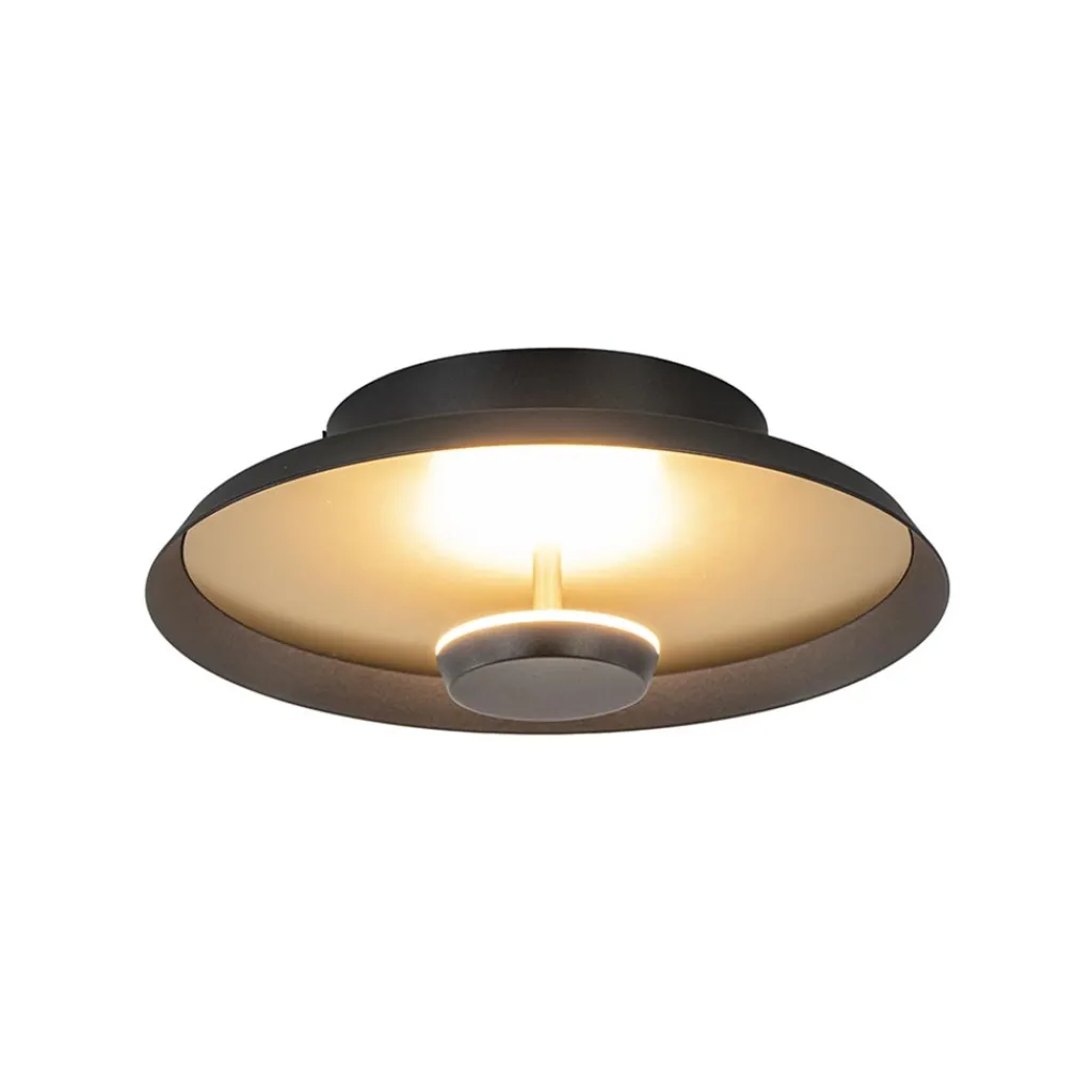 Straluma Plafondlamp Oro 25cm zwart/goud> Plafondlampen|Plafonnières
