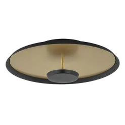 Straluma Plafondlamp Oro 35cm zwart/matgoud> Plafondlampen|Plafonnières