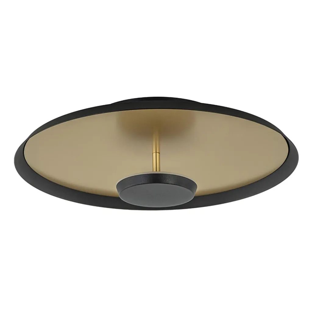 Straluma Plafondlamp Oro 35cm zwart/matgoud> Plafondlampen|Plafonnières