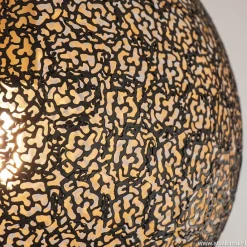 Straluma Plafondlamp Oronero bol zwart/goud 30cm></noscript> Keukenverlichting|Halverlichting