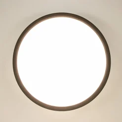 Straluma Plafondlamp Piatto 30 zwart + bew.sensor></noscript> Plafondlampen|Plafonnières