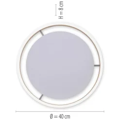 Straluma Plafondlamp Q-Vito 40cm matgoud smart + remote></noscript> Plafondlampen|Smart lampen