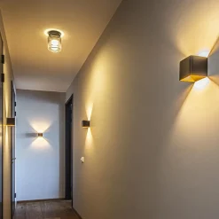 Straluma Plafondlamp Salerno zwart/smoke glas></noscript> Plafondlampen|Woonkamerlampen