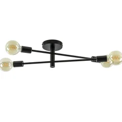 Straluma Plafondlamp Sticks 4L zwart excl. e27> Wandlampen|Woonkamerlampen