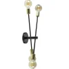 Straluma Plafondlamp Sticks 4L zwart/goud excl. e27 l.b.> Plafondlampen|Wandlampen