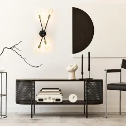 Straluma Plafondlamp Sticks 4L zwart/goud excl. e27 l.b.><noscript><img width=