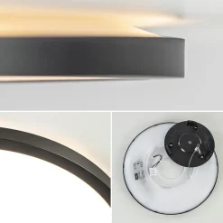 Straluma Plafondlamp Tuco 30cm zwart 3-step dim><noscript><img width=