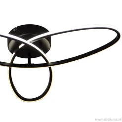 Straluma Plafondlamp 3-v eclips zwart 3-st.dimb.><noscript><img width=