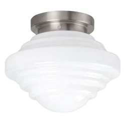Straluma Plafondlamp York art deco opaal glas> Plafonnières|Woonkamerlampen