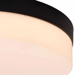 Straluma Plafondlamp zwart IP44 + bewegingssensor></noscript> Plafondlampen|Plafonnières