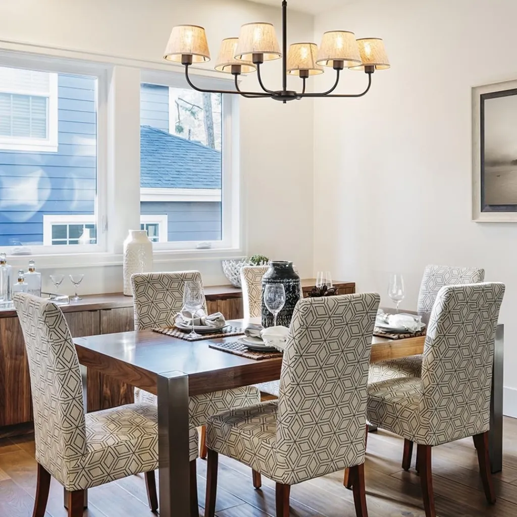 Straluma Plafondlamp zwart met beige kapjes> Keukenverlichting|Eetkamerverlichting