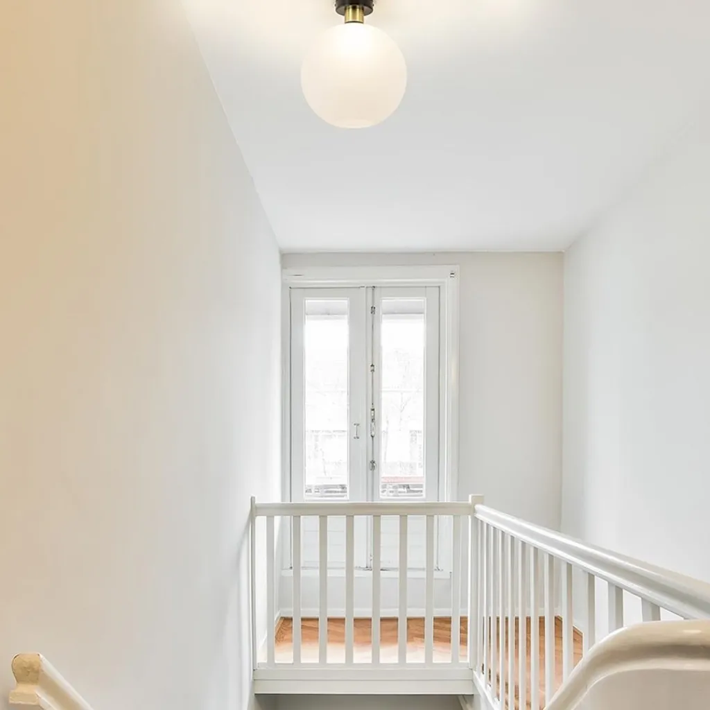 Straluma Plafondlamp zwart/goud met opaal glas 30 cm> Plafondlampen|Luxe Verlichting