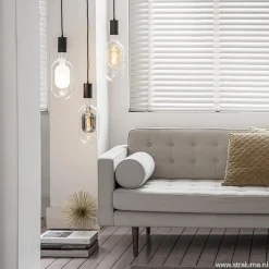 Straluma Plafondplaat 3-l rond 40cm zwart excl.lb><noscript><img width=