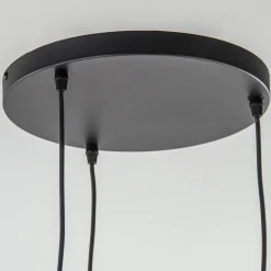 Straluma Plafondplaat rond zwart 3-lichts pendel ex.lb><noscript><img width=