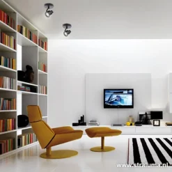 Straluma Plafondspot Alto 1l zwart gu10><noscript><img width=