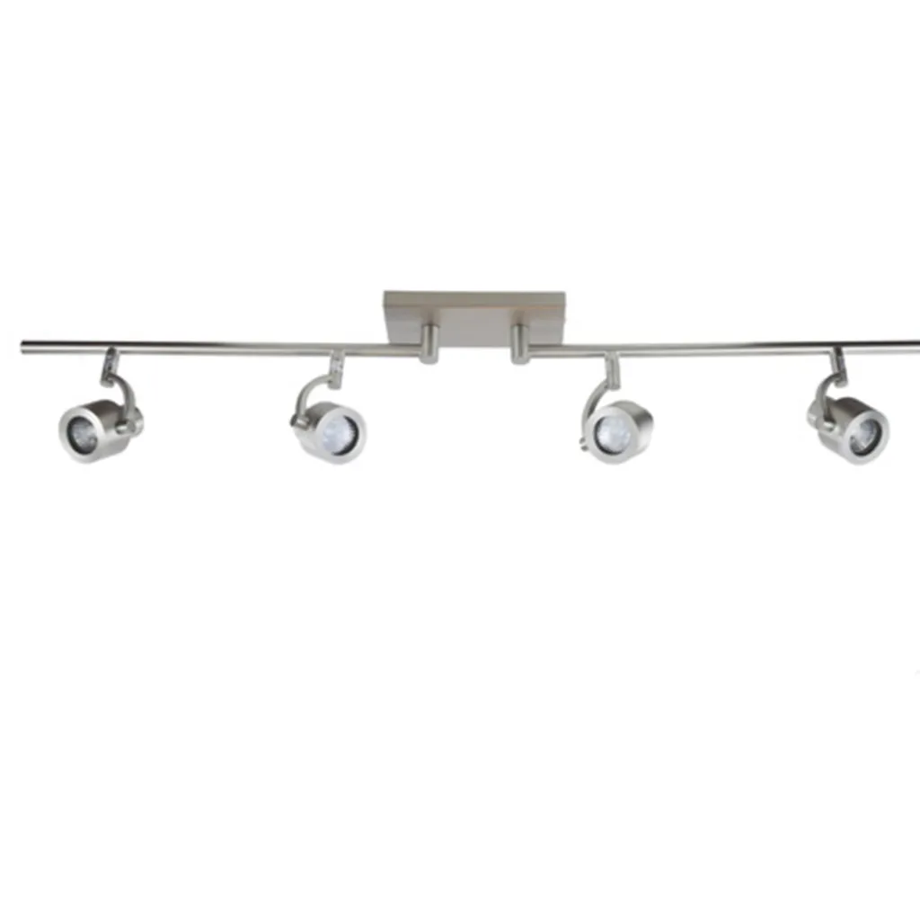 Straluma Plafondspot balk 4-lichts nikkel verstel> Opbouwspots|Woonkamerlampen