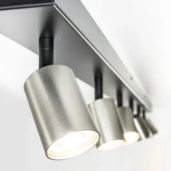 Straluma Plafondspot Bounce 6L balk zwart/rvs></noscript> Opbouwspots|Keukenverlichting