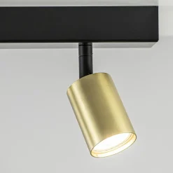 Straluma Plafondspot Bounce 3L 70cm zwart/goud></noscript> Plafondlampen|Opbouwspots