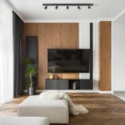 Straluma Plafondspot Bounce 5L 130cm zwart></noscript> Opbouwspots|Design Verlichting