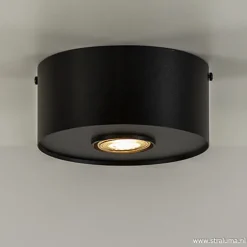 Straluma Plafondspot cilinder plat gu10> Opbouwspots|Plafonnières