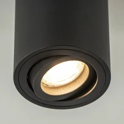 Straluma Plafondspot cilinder zwart verstelbaar gu10></noscript> Opbouwspots|Woonkamerlampen