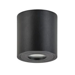 Straluma Plafondspot cilinder zwart gu10 IP44> Opbouwspots|Keukenverlichting