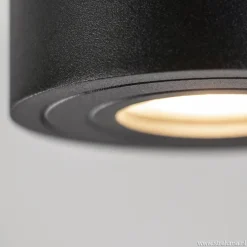 Straluma Plafondspot cilinder zwart gu10 IP44></noscript> Opbouwspots|Keukenverlichting