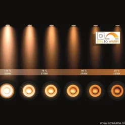 Straluma Plafondspot cilinder zwart gu10-111 dim to warm><noscript><img width=