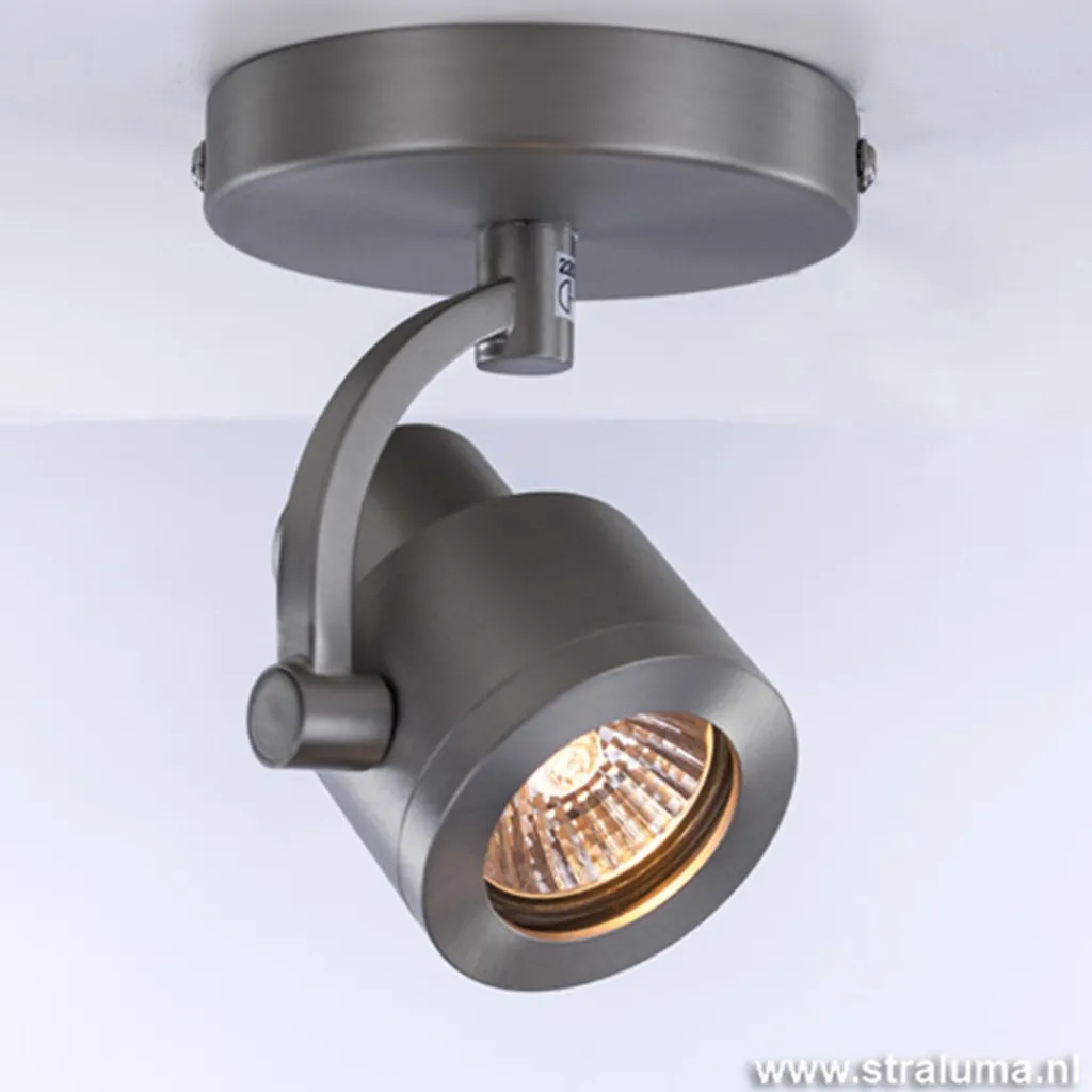 Straluma Plafondspot enkel alu mat gu10> Opbouwspots|Woonkamerlampen