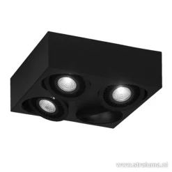 Straluma Plafondspot Eye box 4L zwart 3000k> Plafondlampen|Opbouwspots