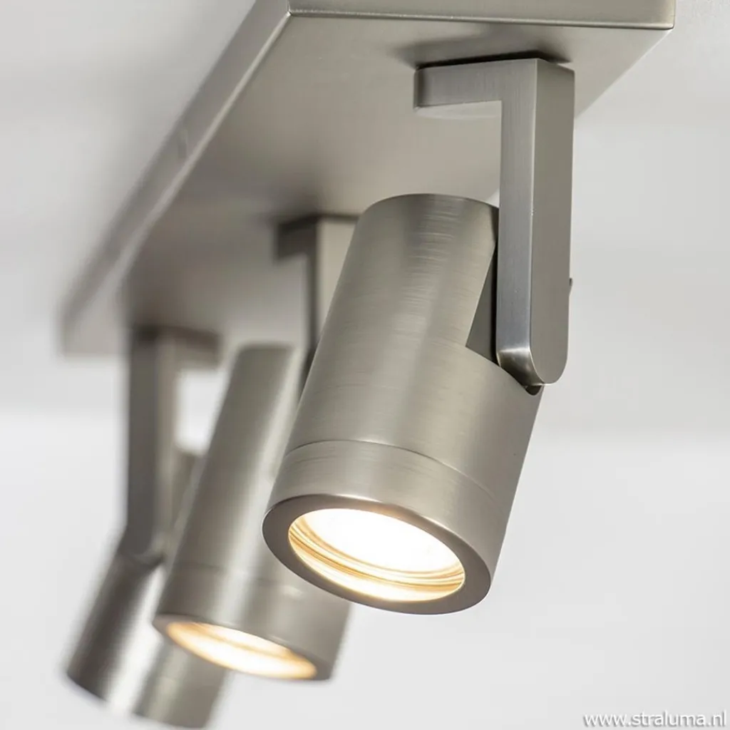 Straluma Plafondspot Halo 3L balk rvs gu10> Opbouwspots|Keukenverlichting
