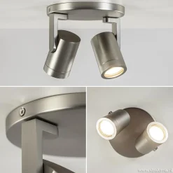 Straluma Plafondspot Halo 2L rond rvs></noscript> Opbouwspots|Keukenverlichting
